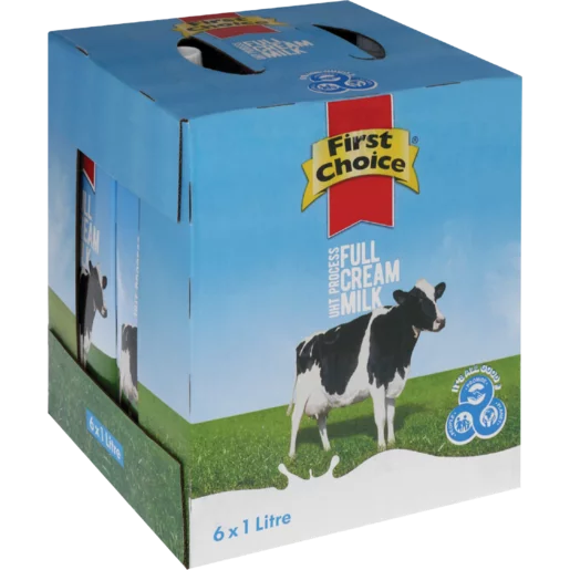 First Choice UHT Full Cream Milk 1L 