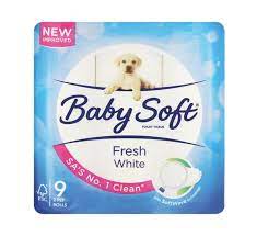 Baby Soft 2 Ply Toilet Paper Printed Blue 