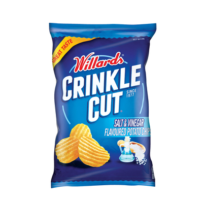 Willards Crinkle Cut Salt and Vinegar