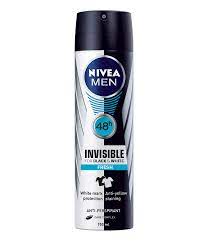 Nivea Deodorant Men Invisible B and W