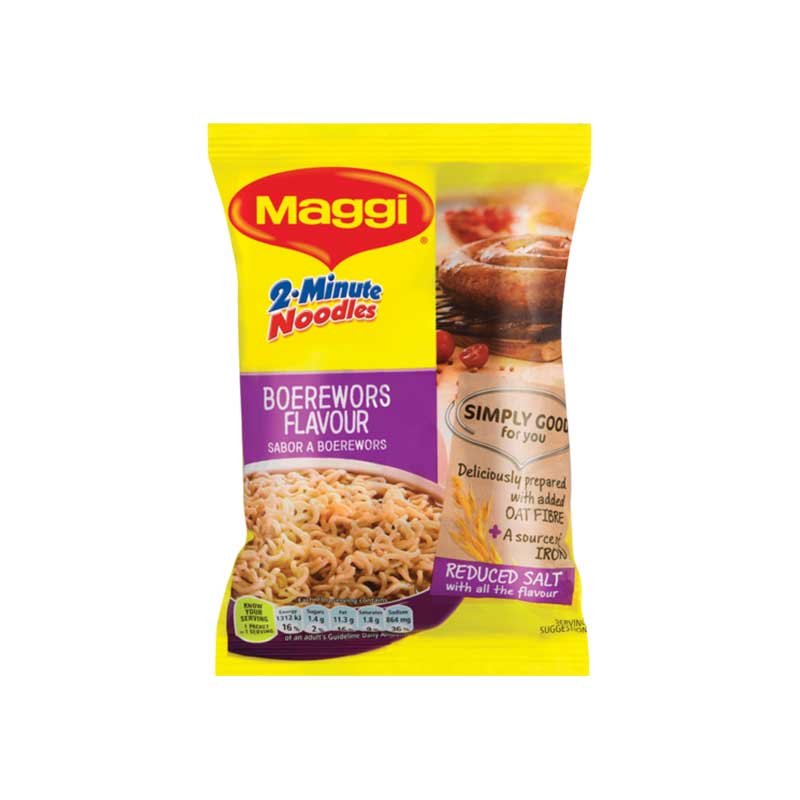 Maggi 2 Minute Noodle Boerewors Flavour