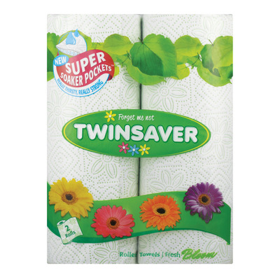 Twinsaver Roller Towels  Floral Bloom  