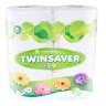 Twinsaver 1 Ply Toilet Roll White 