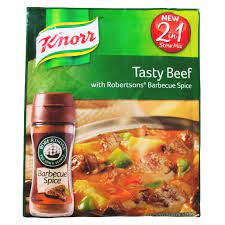 Knorr Tasty Soup Oxtail and Robertsons Barbeque Flavour