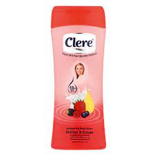 Clere Hand  and  Body Lotion Berries  and  Cream  