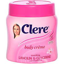 Clere Body Cream Lanolin and Glycerine  