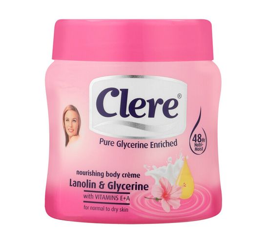 Clere Body Cream Lanolin and Glycerine  