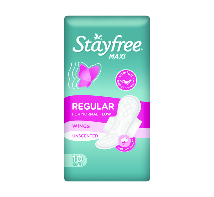 Stayfree Pads Unscented Wing