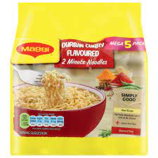 Maggi Durban Curry Flavoured Instant 2 Minute Noodles 5s