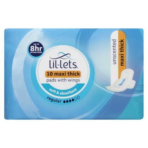 Lillets Unscented Regular Winged Maxi Thick Pads