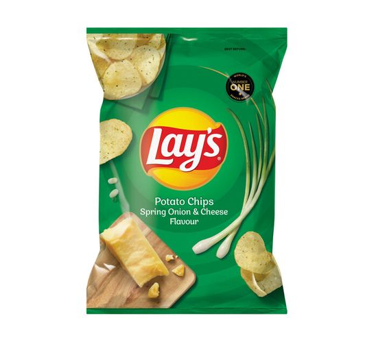 Lays Spring Onion  and  Cheese Potato Chips