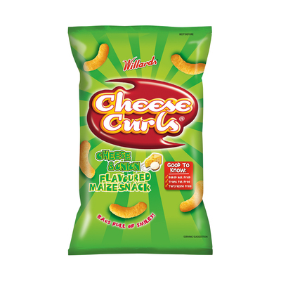 Willards Cheese Curls Cheese and Onion