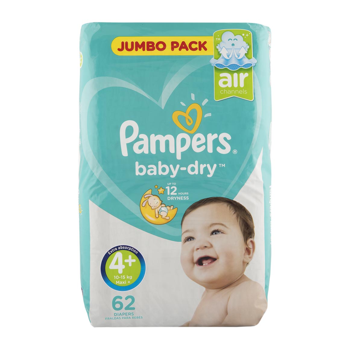 Pampers Active Jumbo Pack Diapers Maxi Plus