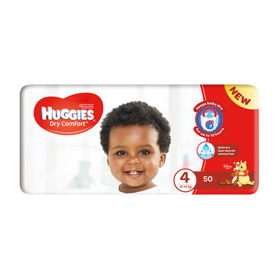 Huggies Dry Comfort Nappies Size 4 From 8 to 14KG