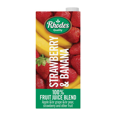 Rhodes  Strawberry and Banana Fruit Juice