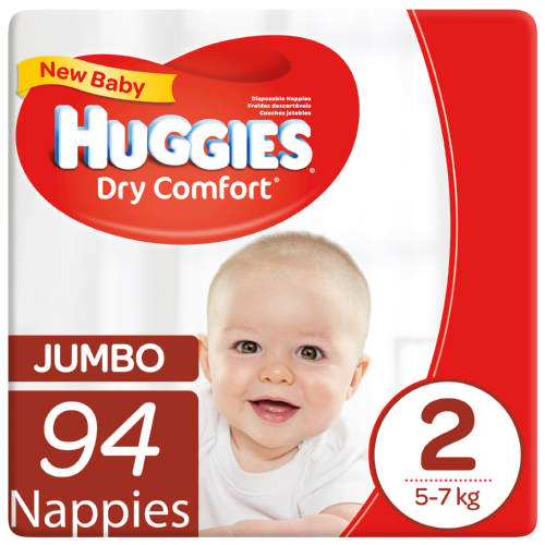 Huggies Dry Comfort New Baby Size 2