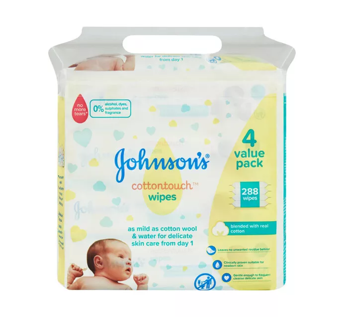 Johnsons Baby Wipes Cot Touch