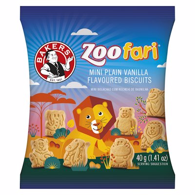 Bakers Zoofari Vanilla Biscuits 