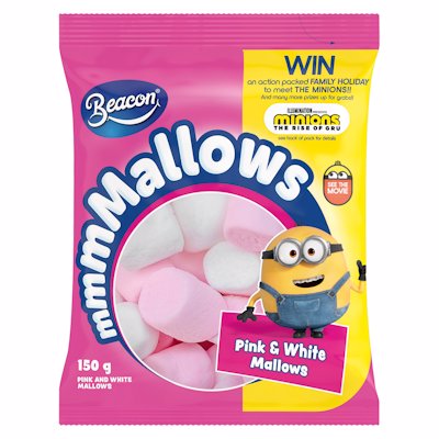 Beacon Mallows Pink and White Chocolate Coated Pillows 