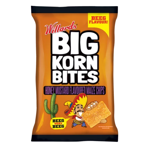 Willards Big Korn Bites Honey   and  Mustard