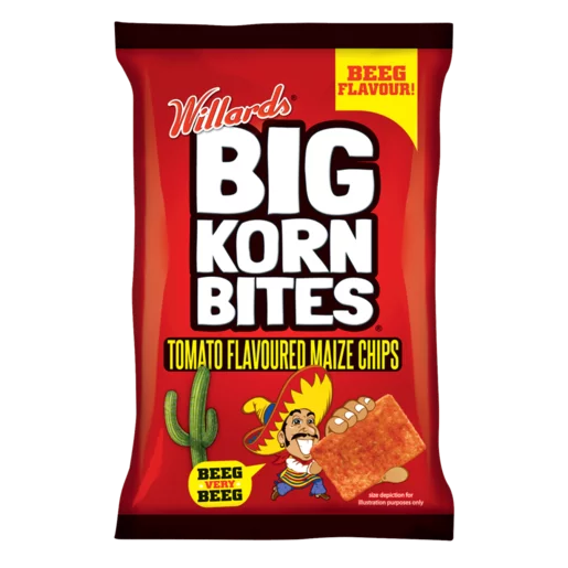 Willards Big Korn Bites X5 Tomato 