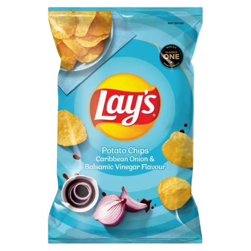 Lays Caribbean Onion  and  Balsamic Vinegar Flavoured Potato Chips