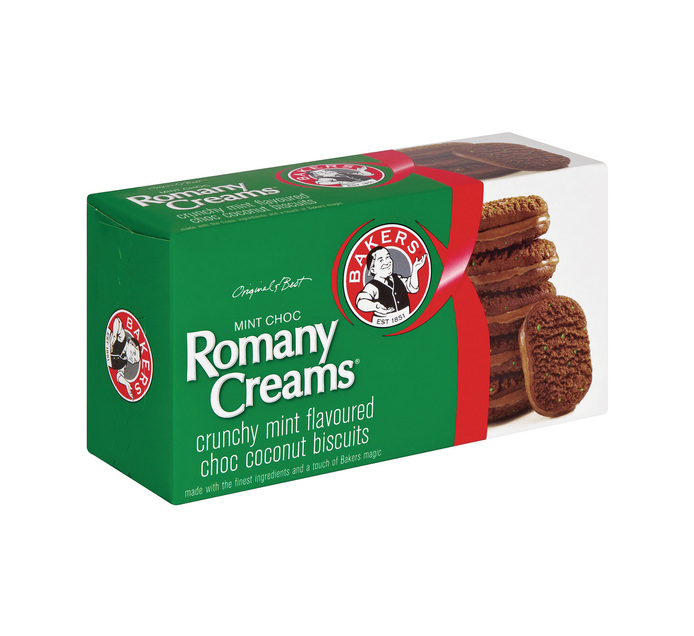 Bakers Romany Creams Biscuits Chocolate Mint  