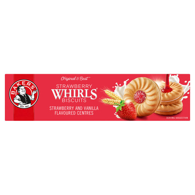 Bakers Strawberry Whirls    